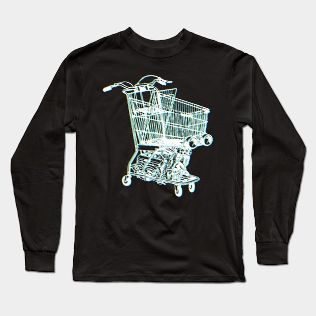 Shopping Cart Long Sleeve T-Shirt by StudioPM71